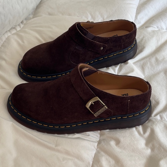 Dr. Martens Other - Dr. Martens Isham clogs. Dark brown suede men’s 12 (EU 46)